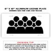 6 X 12 Full Size Aluminum License Plate for Cars and Trucks  Thumbnail