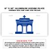 6 X 12 Full Size Aluminum License Plate for Cars and Trucks  Thumbnail