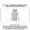 6 X 12 Full Size Aluminum License Plate for Cars and Trucks  Thumbnail