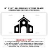 6 X 12 Full Size Aluminum License Plate for Cars and Trucks  Thumbnail
