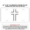 6 X 12 Full Size Aluminum License Plate for Cars and Trucks  Thumbnail