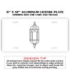6 X 12 Full Size Aluminum License Plate for Cars and Trucks  Thumbnail