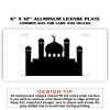 6 X 12 Full Size Aluminum License Plate for Cars and Trucks  Thumbnail