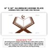 6 X 12 Full Size Aluminum License Plate for Cars and Trucks  Thumbnail