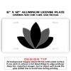 6 X 12 Full Size Aluminum License Plate for Cars and Trucks  Thumbnail