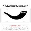 6 X 12 Full Size Aluminum License Plate for Cars and Trucks  Thumbnail