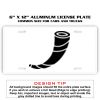 6 X 12 Full Size Aluminum License Plate for Cars and Trucks  Thumbnail