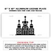 6 X 12 Full Size Aluminum License Plate for Cars and Trucks  Thumbnail