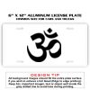 6 X 12 Full Size Aluminum License Plate for Cars and Trucks  Thumbnail