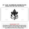 6 X 12 Full Size Aluminum License Plate for Cars and Trucks  Thumbnail