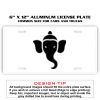 6 X 12 Full Size Aluminum License Plate for Cars and Trucks  Thumbnail