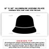 6 X 12 Full Size Aluminum License Plate for Cars and Trucks  Thumbnail