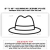 6 X 12 Full Size Aluminum License Plate for Cars and Trucks  Thumbnail