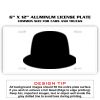 6 X 12 Full Size Aluminum License Plate for Cars and Trucks  Thumbnail