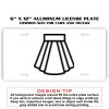 6 X 12 Full Size Aluminum License Plate for Cars and Trucks  Thumbnail