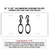 6 X 12 Full Size Aluminum License Plate for Cars and Trucks  Thumbnail