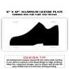 6 X 12 Full Size Aluminum License Plate for Cars and Trucks  Thumbnail