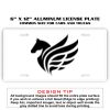 6 X 12 Full Size Aluminum License Plate for Cars and Trucks  Thumbnail