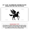 6 X 12 Full Size Aluminum License Plate for Cars and Trucks  Thumbnail