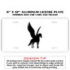 6 X 12 Full Size Aluminum License Plate for Cars and Trucks  Thumbnail