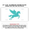 6 X 12 Full Size Aluminum License Plate for Cars and Trucks  Thumbnail