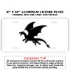 6 X 12 Full Size Aluminum License Plate for Cars and Trucks  Thumbnail