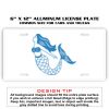 6 X 12 Full Size Aluminum License Plate for Cars and Trucks  Thumbnail