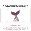6 X 12 Full Size Aluminum License Plate for Cars and Trucks  Thumbnail