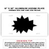 6 X 12 Full Size Aluminum License Plate for Cars and Trucks  Thumbnail