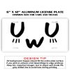 6 X 12 Full Size Aluminum License Plate for Cars and Trucks  Thumbnail