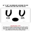 6 X 12 Full Size Aluminum License Plate for Cars and Trucks  Thumbnail