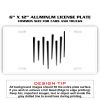 6 X 12 Full Size Aluminum License Plate for Cars and Trucks  Thumbnail