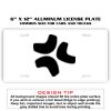 6 X 12 Full Size Aluminum License Plate for Cars and Trucks  Thumbnail