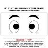 6 X 12 Full Size Aluminum License Plate for Cars and Trucks  Thumbnail