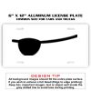 6 X 12 Full Size Aluminum License Plate for Cars and Trucks  Thumbnail
