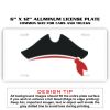6 X 12 Full Size Aluminum License Plate for Cars and Trucks  Thumbnail