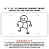 6 X 12 Full Size Aluminum License Plate for Cars and Trucks  Thumbnail