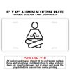 6 X 12 Full Size Aluminum License Plate for Cars and Trucks  Thumbnail
