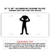 6 X 12 Full Size Aluminum License Plate for Cars and Trucks  Thumbnail