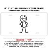 6 X 12 Full Size Aluminum License Plate for Cars and Trucks  Thumbnail