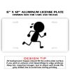 6 X 12 Full Size Aluminum License Plate for Cars and Trucks  Thumbnail