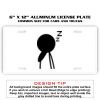 6 X 12 Full Size Aluminum License Plate for Cars and Trucks  Thumbnail