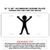 6 X 12 Full Size Aluminum License Plate for Cars and Trucks  Thumbnail