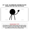 6 X 12 Full Size Aluminum License Plate for Cars and Trucks  Thumbnail