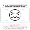 6 X 12 Full Size Aluminum License Plate for Cars and Trucks  Thumbnail