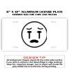 6 X 12 Full Size Aluminum License Plate for Cars and Trucks  Thumbnail