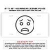 6 X 12 Full Size Aluminum License Plate for Cars and Trucks  Thumbnail