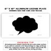 6 X 12 Full Size Aluminum License Plate for Cars and Trucks  Thumbnail