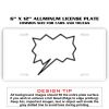 6 X 12 Full Size Aluminum License Plate for Cars and Trucks  Thumbnail