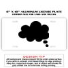 6 X 12 Full Size Aluminum License Plate for Cars and Trucks  Thumbnail